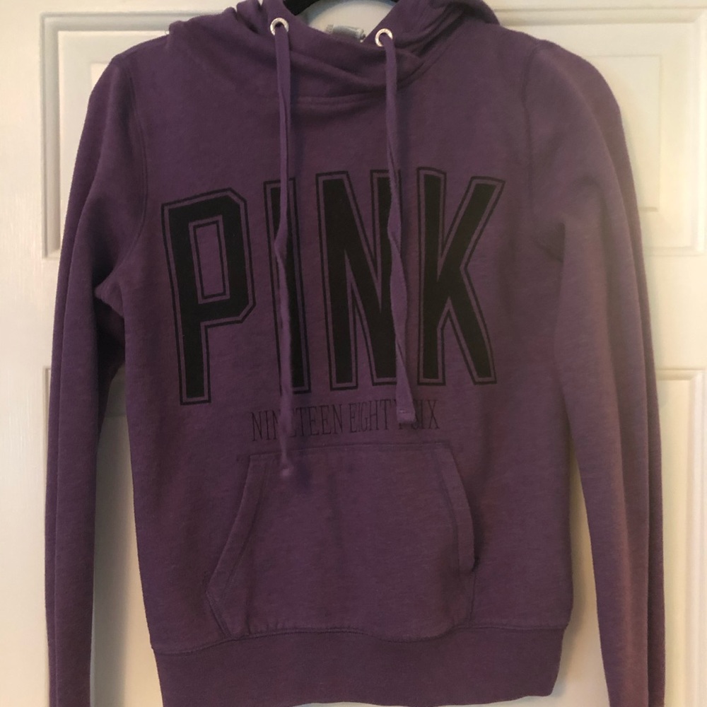 PINK purple pull over hoodie
